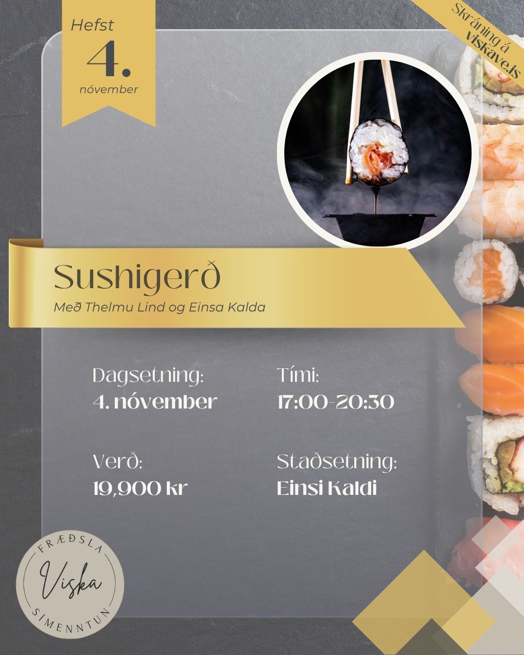Auglýsingar 2026 (30) Sushigerð - Image 1
